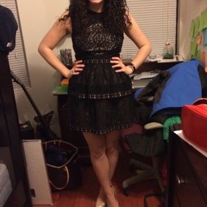 BCBG Black Mini Party Dress, Size 8